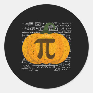 Erntedank Türkei Day Pumpkin Pi Friendsgivi Runder Aufkleber