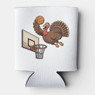 Erntedank Türkei Dunking Basketball Funny Dosenkühler