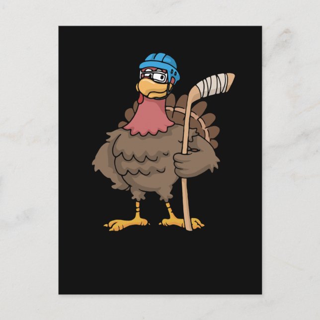 Erntedank Türkei Eishockey Geschenk Türkei Postkarte (Vorderseite)
