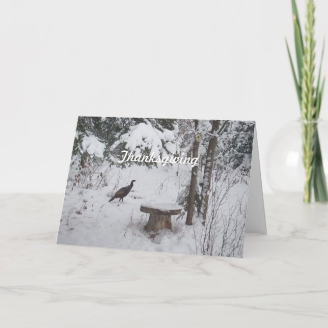 Erntedank Türkei Feiertagskarte (Vorderseite)