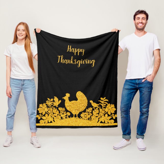 Erntedank Türkei Fleece Blanket (Beispiel)