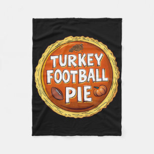 Erntedank Türkei Football Pumpkin Pie Food Spion Fleecedecke