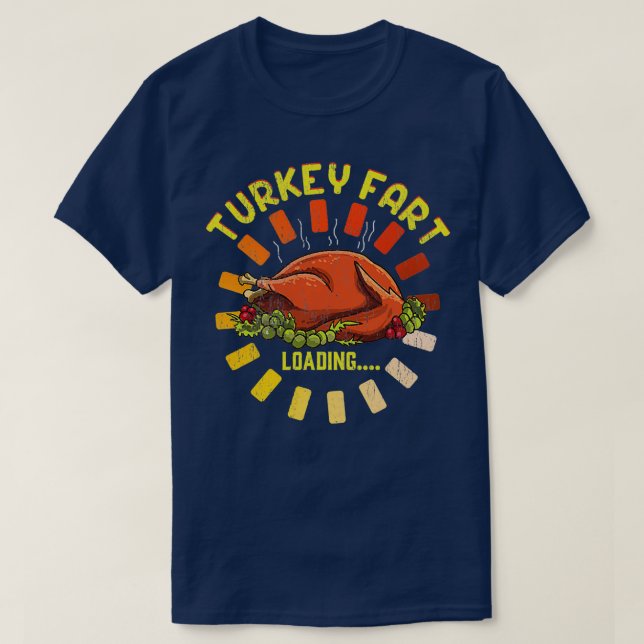 Erntedank Türkei Furz Erntedank T-Shirt (Design vorne)