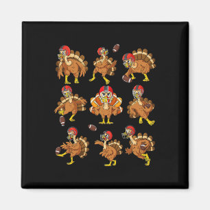 Erntedank Türkei Fußballspieler Quarterback R Magnet