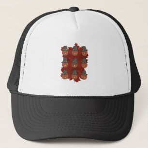 Erntedank Türkei Gesicht Emoji Geschenk Truckerkappe
