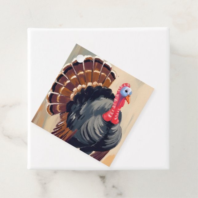 Erntedank Türkei | Happy Thanksgiving Party Geschenkanhänger (Beispiel)