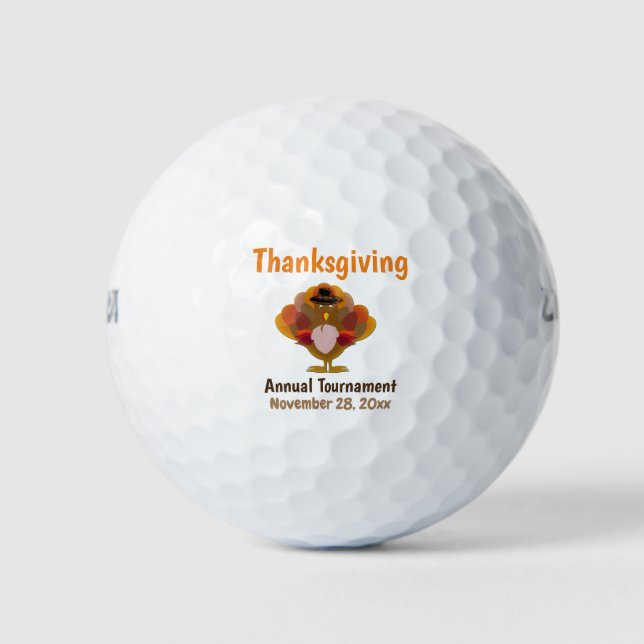 Erntedank Türkei Herbst Herbstturnier Golfball (Vorderseite)