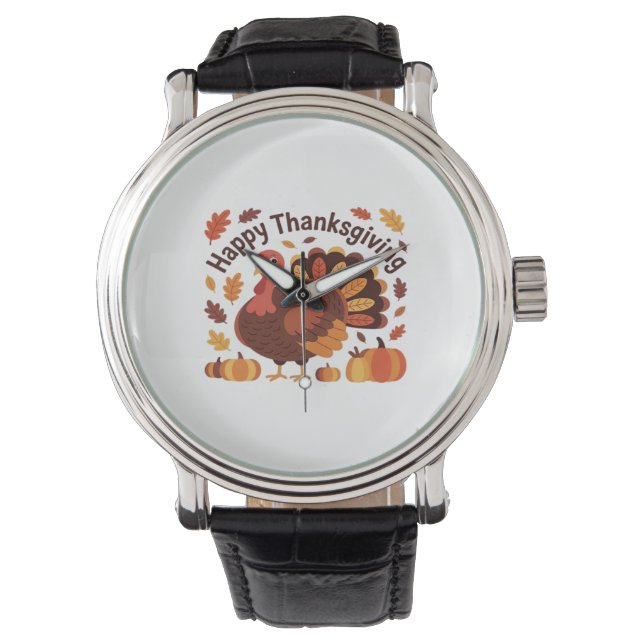 Erntedank Türkei - Herbstwochenklassische Overs Armbanduhr (Vorderseite)