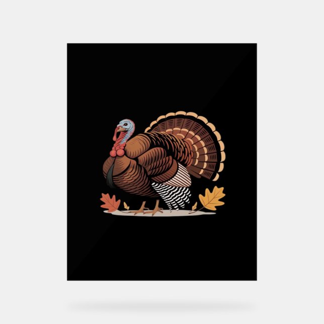 Erntedank Türkei - Klasse Herbst Urlaub Klassik Acrylschild (Vorderseite)