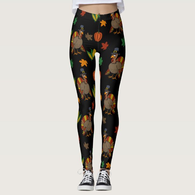 Erntedank Türkei Leggings (Vorderseite)
