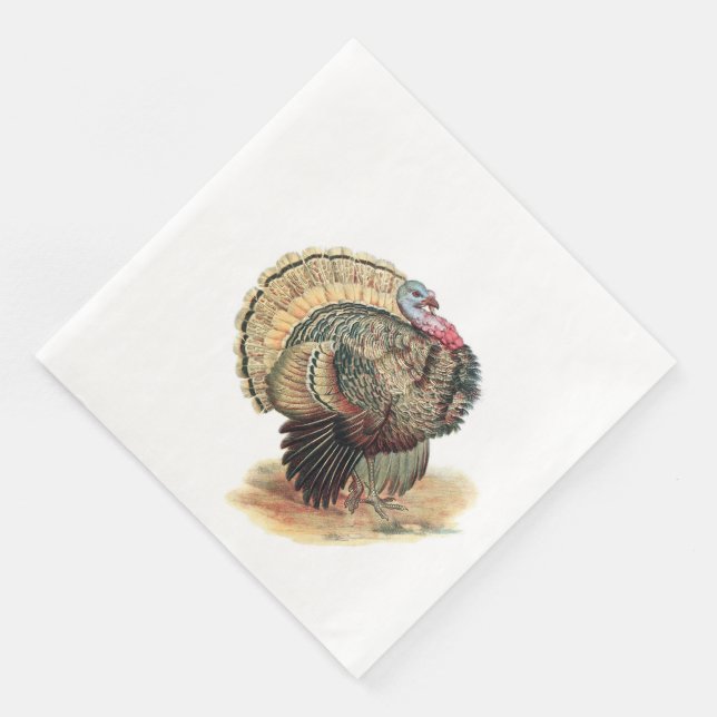 Erntedank Türkei Napkins Serviette (Ecke)