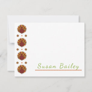 Erntedank Türkei Personalisierte Stationery Mitteilungskarte