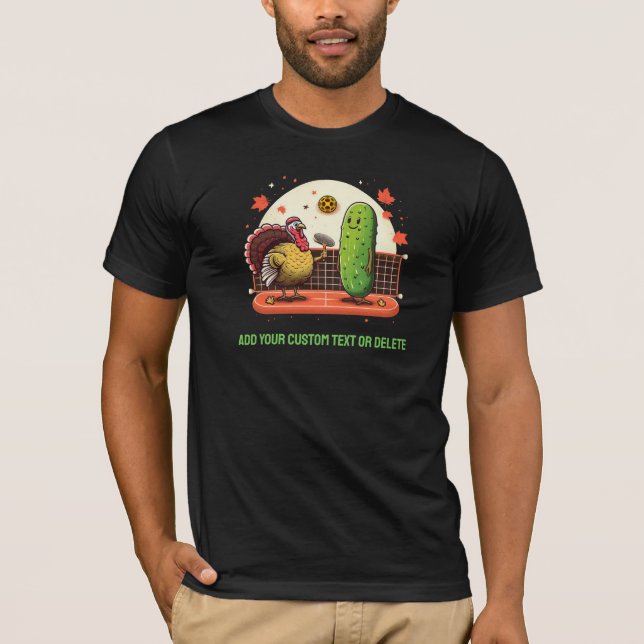 Erntedank Türkei Pickleball Sport T-Shirt (Vorderseite)