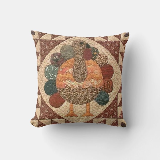 Erntedank Türkei Pillow Kissen (Vorderseite)
