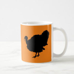 Erntedank Türkei Silhouette Kaffeetasse