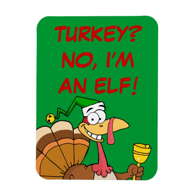 Erntedank Türkei Sonnenschein zu Weihnachten Magnet (Vertikal)