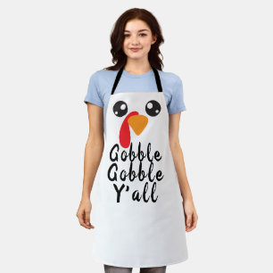 Erntedank Türkei Suggestive Gobble Gobble Y'all Schürze