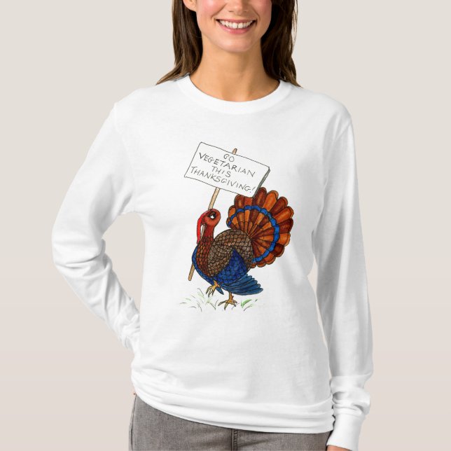 Erntedank Türkei T - Shirt der Damen (Vorderseite)