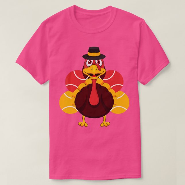 Erntedank Türkei Tennis Ball Sportplatz Lover Men  T-Shirt (Design vorne)