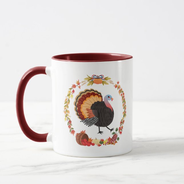 Erntedank Türkei und Ernte Tasse (Links)