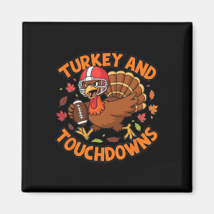 Erntedank Türkei und Touchdowns Fußball Fan de De Magnet