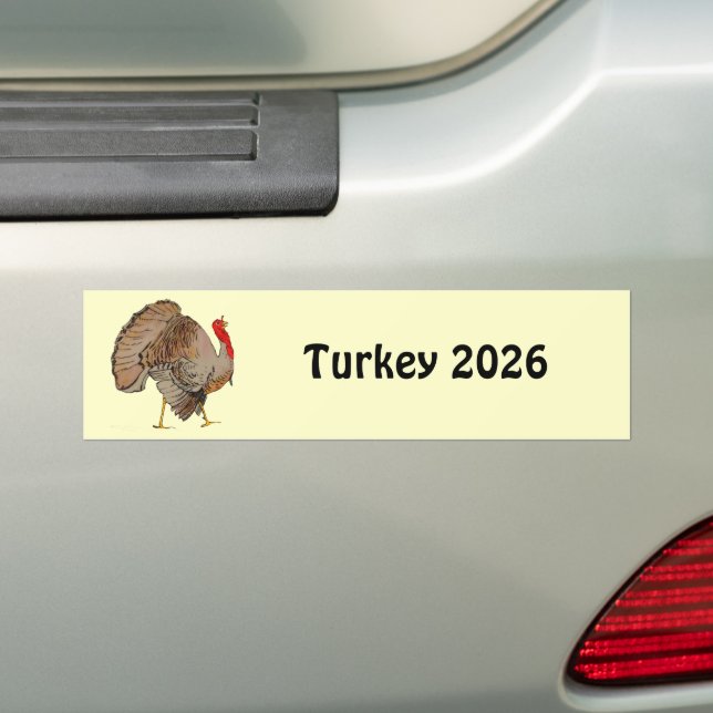 Erntedank Türkei verändern Jahr, was Sie bekommen. Autoaufkleber (Auf Auto)