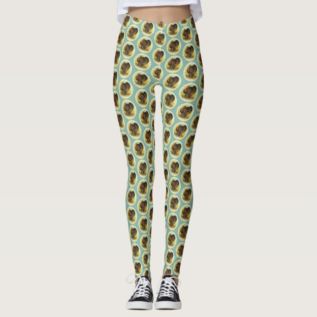 Erntedank Türkei Vintage Leggings (Vorderseite)