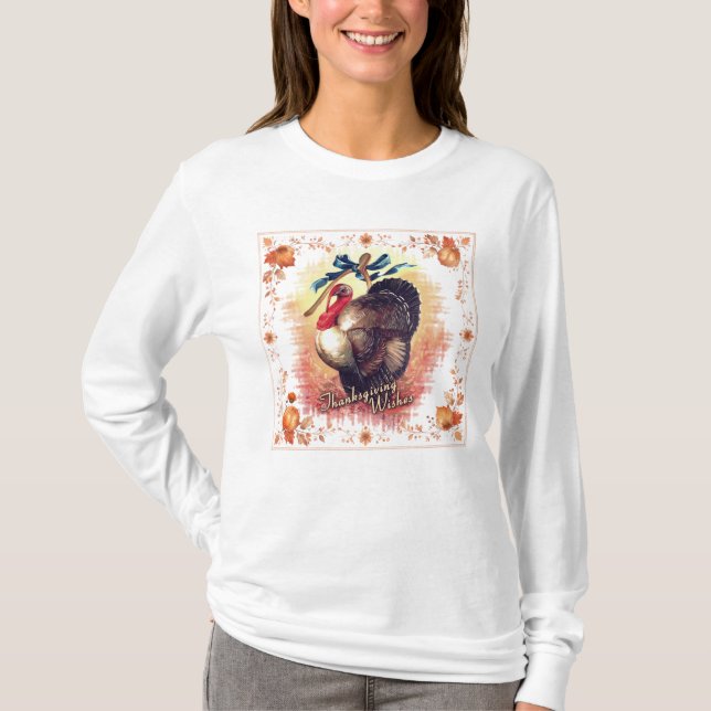 Erntedank Türkei wünscht T-Shirt (Vorderseite)