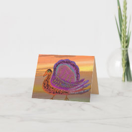 Erntedank Turkey Card Feiertagskarte