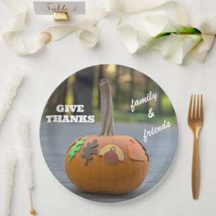Erntedank Turkey Dankeschön Pumpkin Pappteller