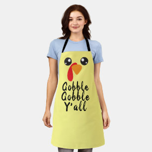 Erntedank Turkey Gobble Gobble Y'all Baker Koch Schürze