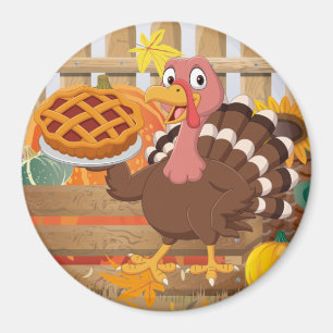 Erntedank Turkey Magnet