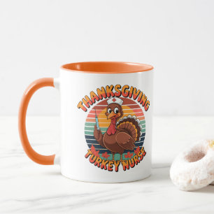 Erntedank Turkey Nurse Tasse