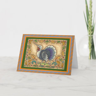 ERNTEDANK TÜRKEY UNICORN, WHIMSICAL FANTASY FEIERTAGSKARTE