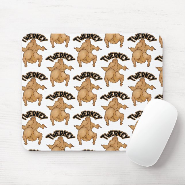 Erntedank-Twerkey-Mauspad Mousepad (Mit Mouse)