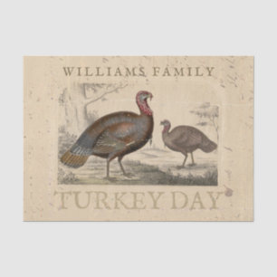 Erntedank Vintager Türkei-Tag Enttäuschung Seidenpapier