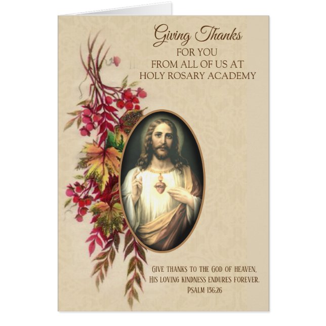 Erntedank von allen uns heiliges Herz von Jesus (Vorne)
