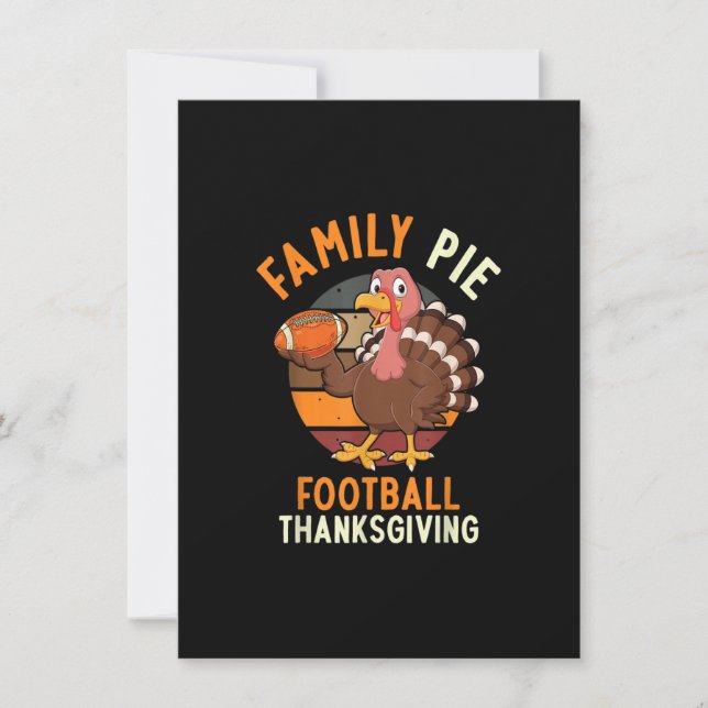 Erntedank von Family Pie Football, Türkei Einladung (Vorderseite)