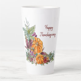Erntedank Wasserfarbenkürbis Herbst Milchtasse