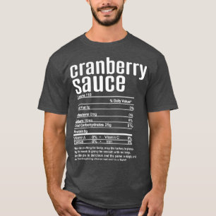 Erntedank Weihnachten Cranberry Sauce Fakten T-Shirt
