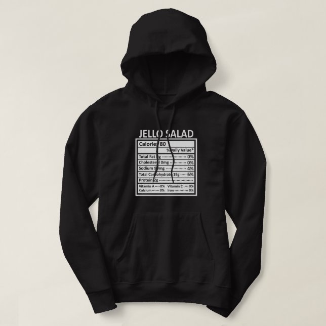 Erntedank Weihnachten Funny Jello Salad Nutrition Hoodie (Design vorne)