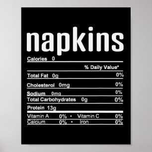 Erntedank Weihnachten Napkins Ernährung Fakt Poster