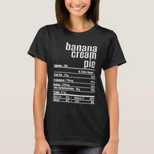 Erntedank Weihnachtsbanane Creme Pie Nutrition T-Shirt