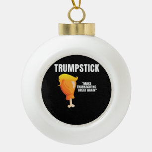 Erntedank wieder großartig machen Funny Donald Tru Keramik Kugel-Ornament
