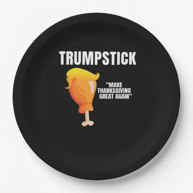 Erntedank wieder großartig machen Funny Donald Tru Pappteller (Vorderseite)