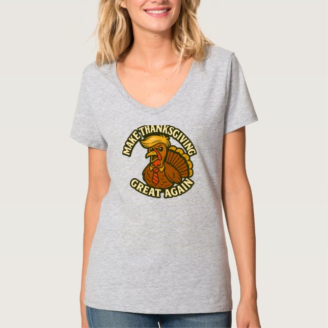 Erntedank wieder großartig machen - Retro Türkei S T-Shirt (Vorderseite)