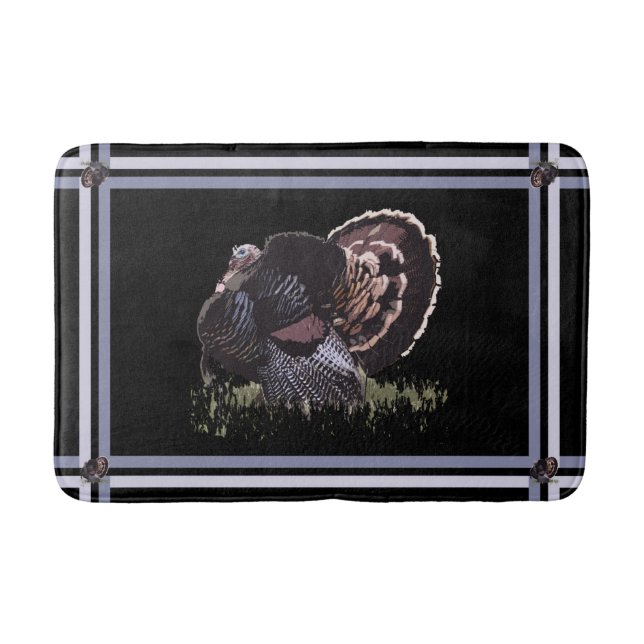 ERNTEDANK WILD TÜRKEI BADEMATTE (Vorderseite)