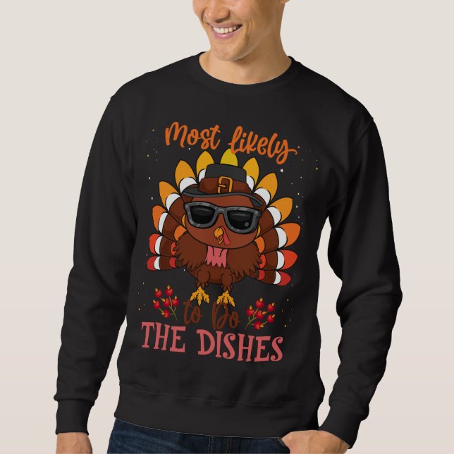 Erntedank wird höchstwahrscheinlich die Geschirr d Sweatshirt (Vorderseite)