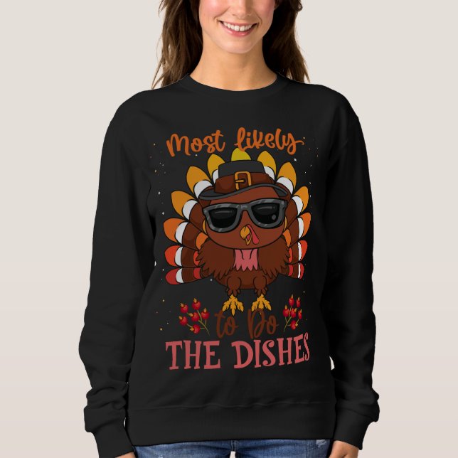 Erntedank wird höchstwahrscheinlich die Geschirr d Sweatshirt (Vorderseite)
