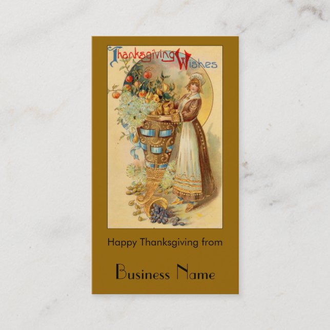 Erntedank Wises Visitenkarte (Vorderseite)